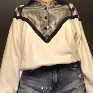 vintage button up top
